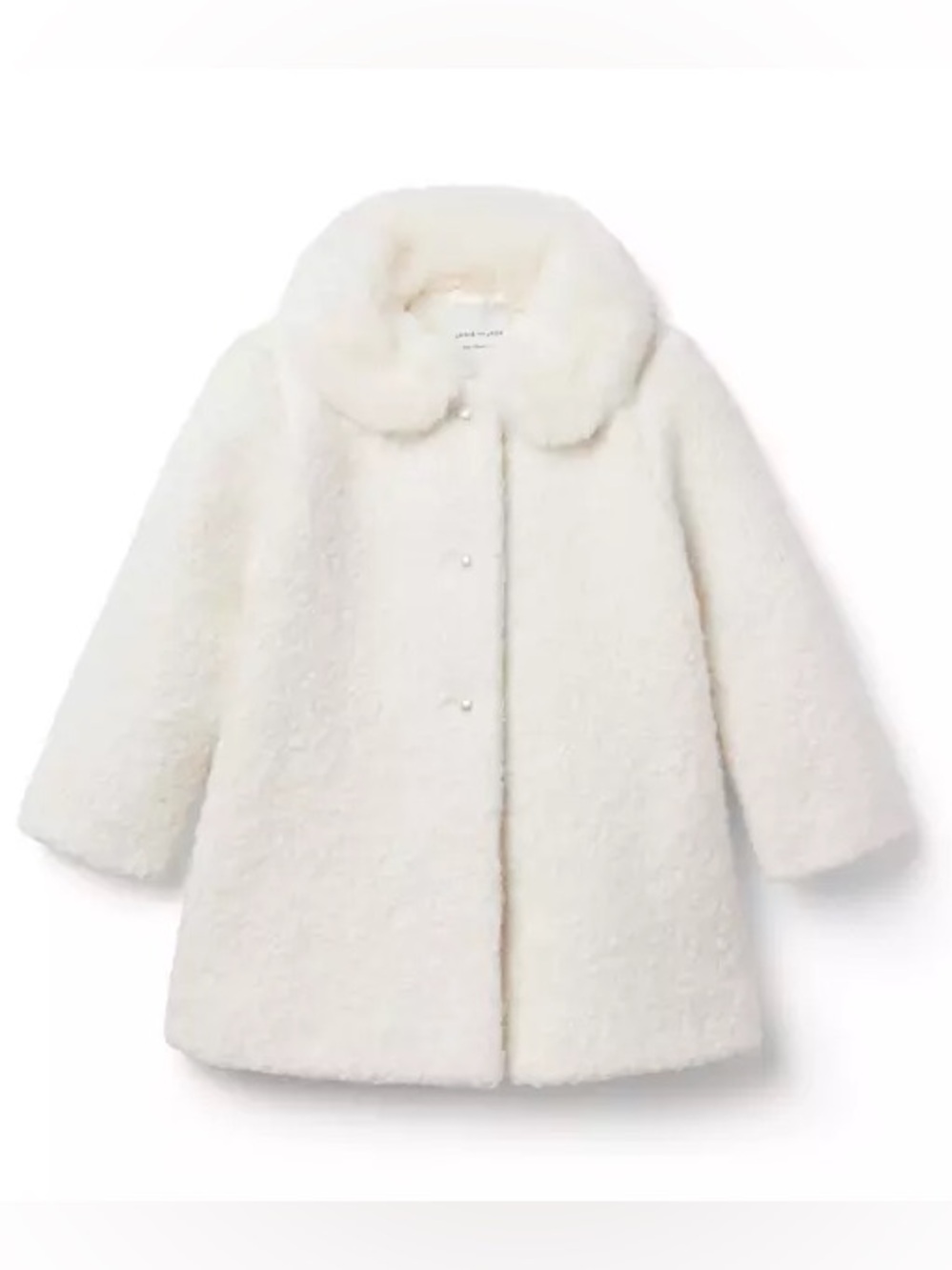 Janie&Jack Faux Fur Collar Sherpa Coat